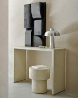 Elements Beistelltisch - Mikrozement - Off White - Pilzform - 41 x 41 x 47 cm - ZEN ZONE Furniture