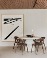 Elements Esstisch - Mikrozement - Off White - rund - 125 x 125 x 76 cm - ZEN ZONE