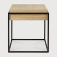 Monolit Beistelltisch - Eiche - quadratisch - abnehmbarer Deckel - 48 x 48 x 51 cm - ZEN ZONE Furniture