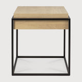 Monolit Beistelltisch - Eiche - quadratisch - abnehmbarer Deckel - 48 x 48 x 51 cm - ZEN ZONE Furniture