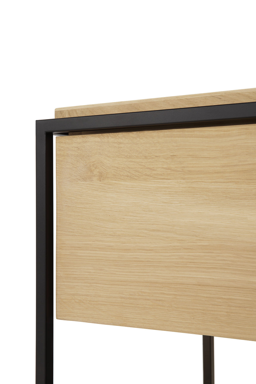 Monolit TV-Schrank - Eiche - 1 Klapptür - 1 Schublade - 140 x 45 x 42 cm - ZEN ZONE Furniture