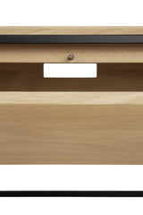 Monolit TV-Schrank - Eiche - 1 Klapptür - 1 Schublade - 140 x 45 x 42 cm - ZEN ZONE Furniture