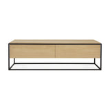 Monolit TV-Schrank - Eiche - 1 Klapptür - 1 Schublade - 140 x 45 x 42 cm - ZEN ZONE Furniture