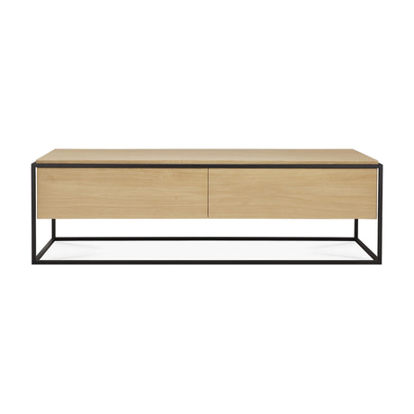 Monolit TV-Schrank - Eiche - 1 Klapptür - 1 Schublade - 140 x 45 x 42 cm - ZEN ZONE Furniture