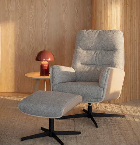 Sofasessel BRODERICK aus Eiche, 73x82x106 cm - ZEN ZONE Furniture