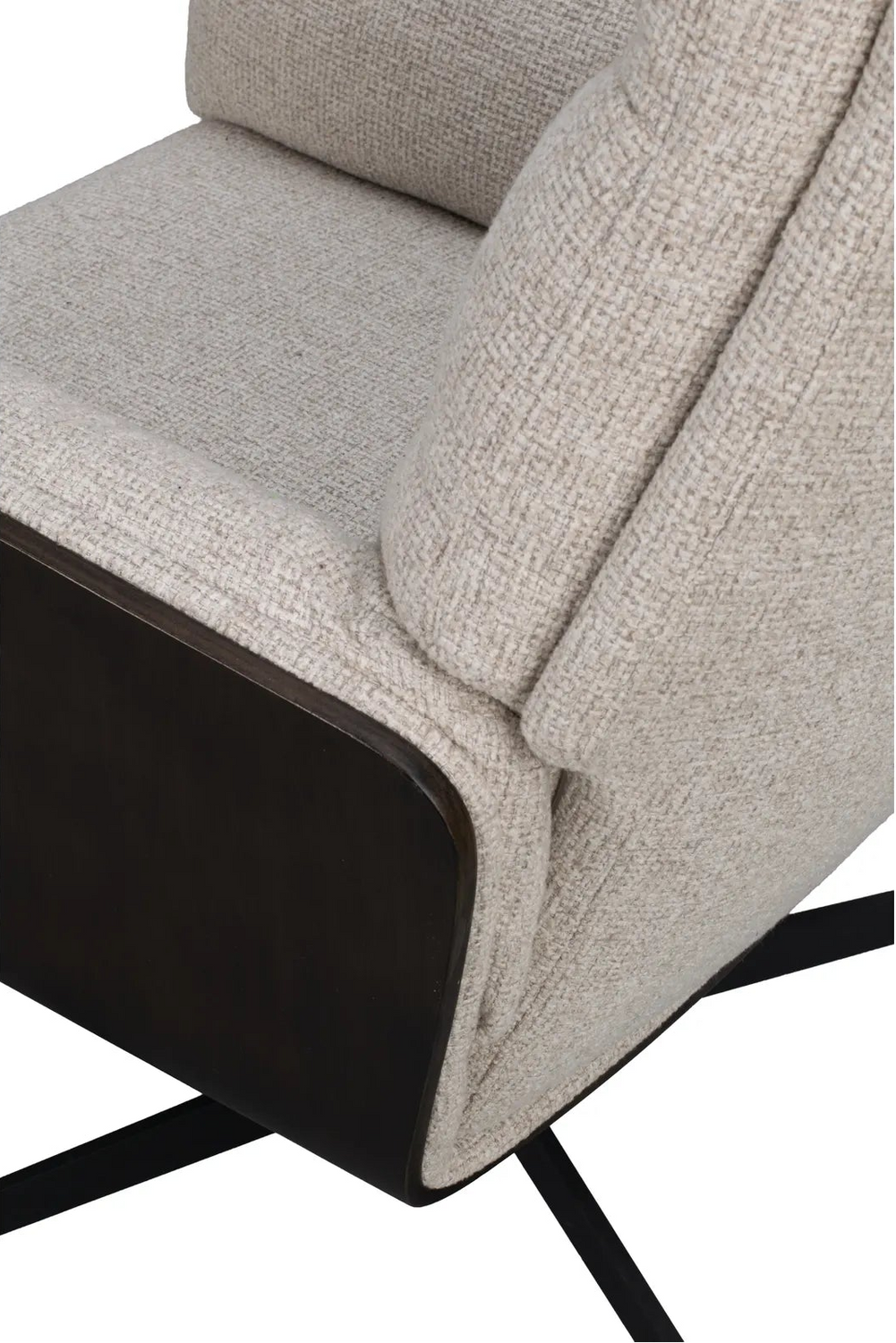 Fauteuil BRODERICK en chêne, 73x82x106 cm