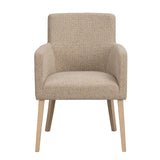 Chaise de salle à manger HUDSON en chêne massif, disponible dans divers tissus