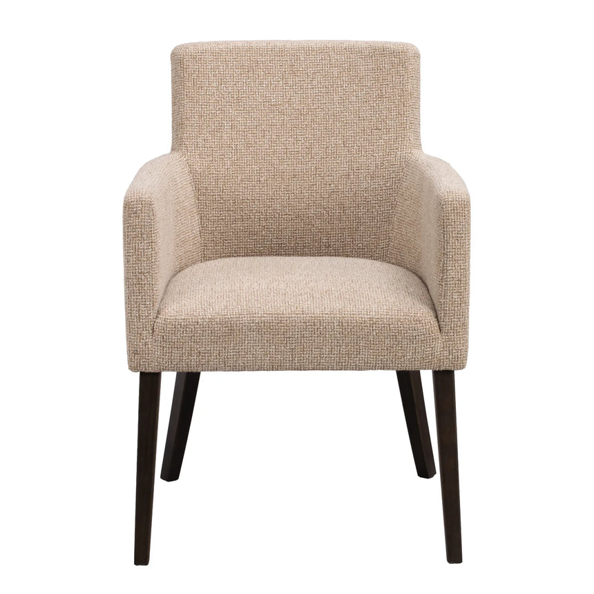 Chaise de salle à manger HUDSON en chêne massif, disponible dans divers tissus