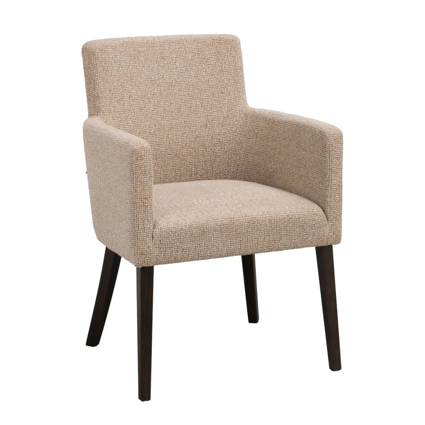 Chaise de salle à manger HUDSON en chêne massif, disponible dans divers tissus