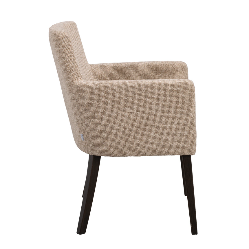 Chaise de salle à manger HUDSON en chêne massif, disponible dans divers tissus