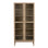 MEADOWBROOK Oak Display Cabinet, 95x43x203 cm