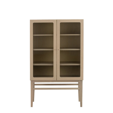 Vitrinenschrank MEADOWBROOK aus Eiche, 95x43x160 cm - ZEN ZONE Furniture