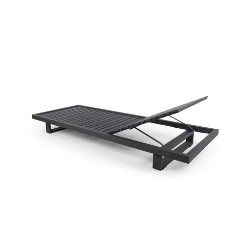 Sonnenliege Ravello aus Aluminium, 225×85×22 cm - ZEN ZONE Furniture