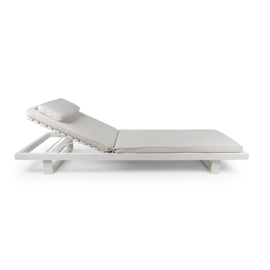 Sonnenliege Ravello aus Aluminium, 225×85×22 cm - ZEN ZONE Furniture