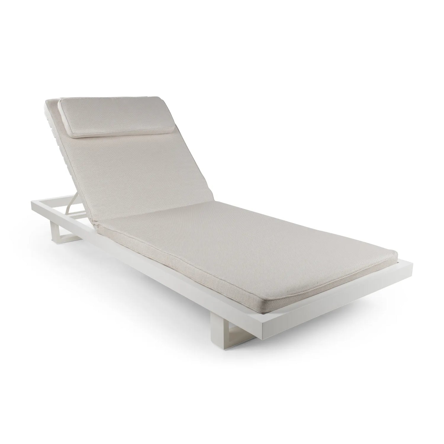 Sonnenliege Ravello aus Aluminium, 225×85×22 cm - ZEN ZONE Furniture