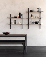 Bok Sitzbank - lackierte Eiche - braun - 166 x 35 x 46 cm - ZEN ZONE Furniture