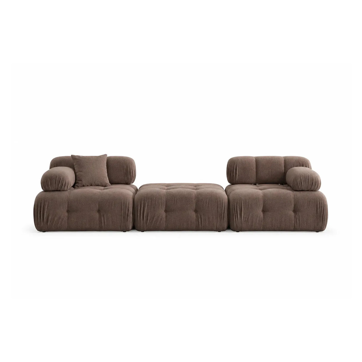 Doblo 3-Seater Sofa with Central Pouf, 300x100 cm