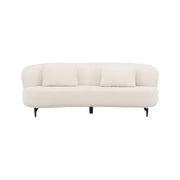Luna 3-Sitzer Sofa - Schwarz / Weiß Boucle - ZEN ZONE Furniture