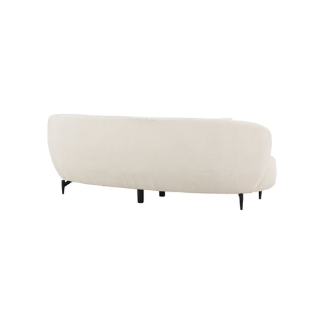 Luna 3-Sitzer Sofa - Schwarz / Weiß Boucle - ZEN ZONE Furniture