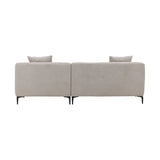 Viskan 3-Sitzer Sofa - Mattschwarz / Hellgrau Stoff - ZEN ZONE Furniture