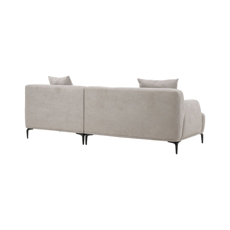 Viskan 3-Sitzer Sofa - Mattschwarz / Hellgrau Stoff - ZEN ZONE Furniture