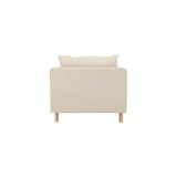 Zero Einzelsofa - Holzoptik Beige Stoff - ZEN ZONE Furniture