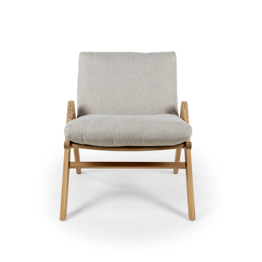 Garten Sessel Positano aus Teak in Natur, 66×80×75 cm - ZEN ZONE Furniture