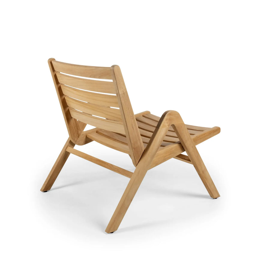 Garten Sessel Positano aus Teak in Natur, 66×80×75 cm - ZEN ZONE Furniture