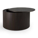 Roller Max Couchtisch - lackiertes Mahagoni - dunkelbraun - rund - abnehmbare Abdeckung - ZEN ZONE