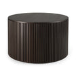Roller Max Couchtisch - lackiertes Mahagoni - dunkelbraun - rund - abnehmbare Abdeckung - ZEN ZONE