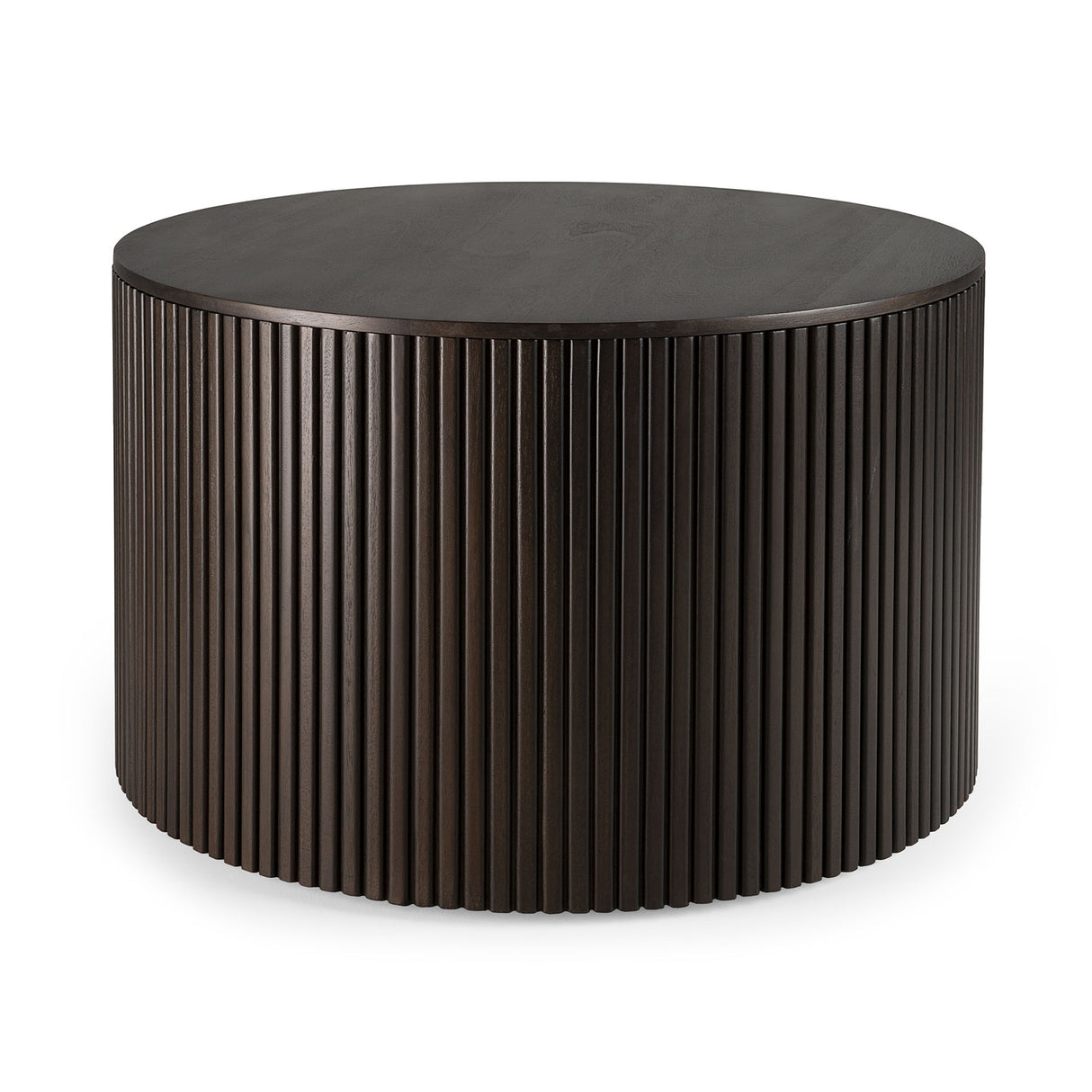 Roller Max Couchtisch - lackiertes Mahagoni - dunkelbraun - rund - abnehmbare Abdeckung - ZEN ZONE