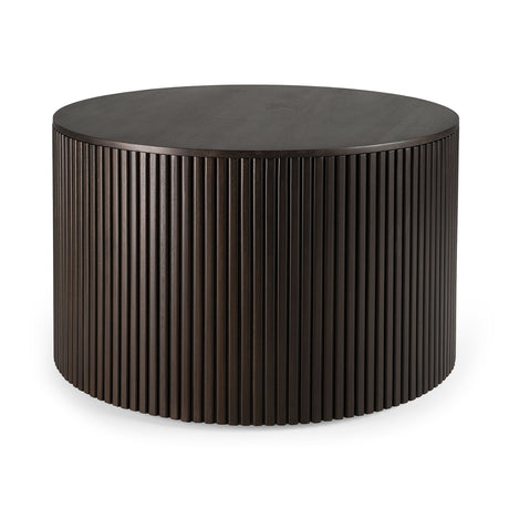 Roller Max Couchtisch - lackiertes Mahagoni - dunkelbraun - rund - abnehmbare Abdeckung - ZEN ZONE
