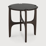 PI Beistelltisch - lackiertes Mahagoni - dunkelbraun - rund - 47 x 47 x 50 cm - ZEN ZONE Furniture