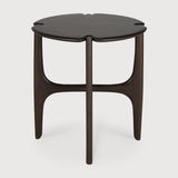 PI Beistelltisch - lackiertes Mahagoni - dunkelbraun - rund - 47 x 47 x 50 cm - ZEN ZONE Furniture