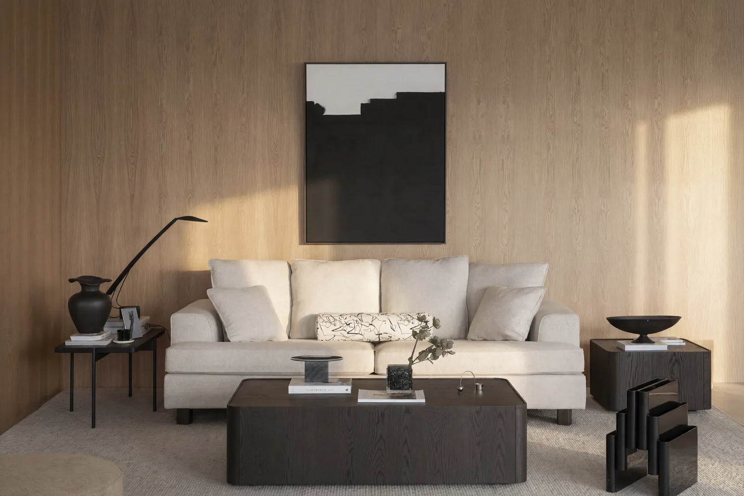 3-seater sofa HARTSVILLE, Cayenne #102 light beige, 231x108x85 cm