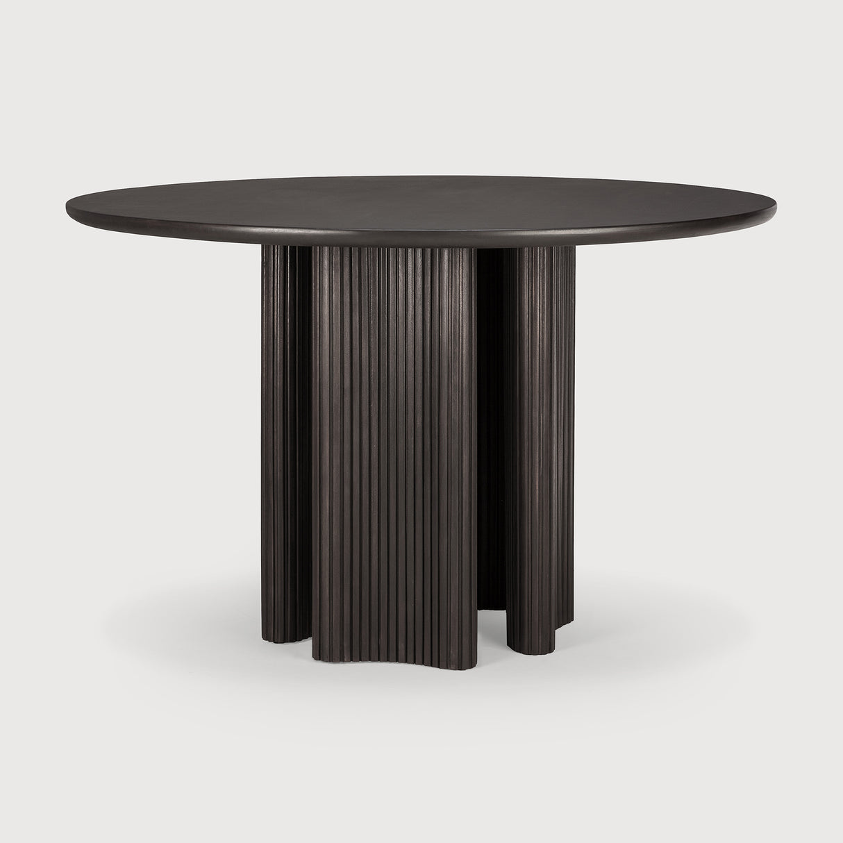 Roller Max Esstisch - lackiertes Mahagoni - dunkelbraun - rund - 150 x 150 x 76 cm - ZEN ZONE Furniture