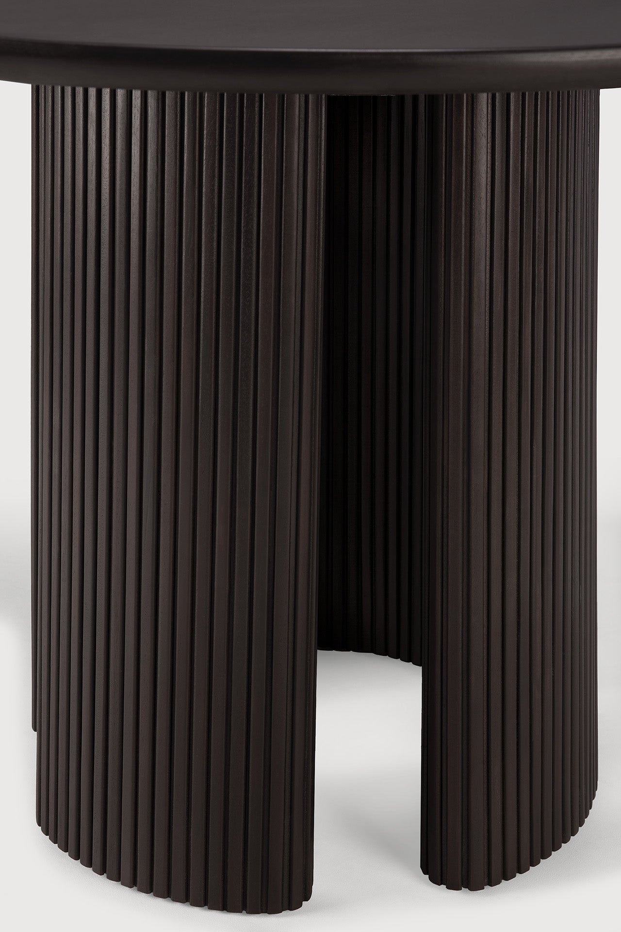 Roller Max Esstisch - lackiertes Mahagoni - dunkelbraun - rund - 150 x 150 x 76 cm - ZEN ZONE Furniture