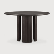 Roller Max Esstisch - lackiertes Mahagoni - dunkelbraun - rund - 150 x 150 x 76 cm - ZEN ZONE Furniture