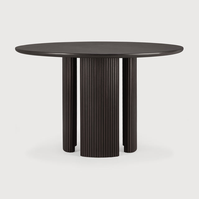 Roller Max Esstisch - lackiertes Mahagoni - dunkelbraun - rund - 150 x 150 x 76 cm - ZEN ZONE Furniture