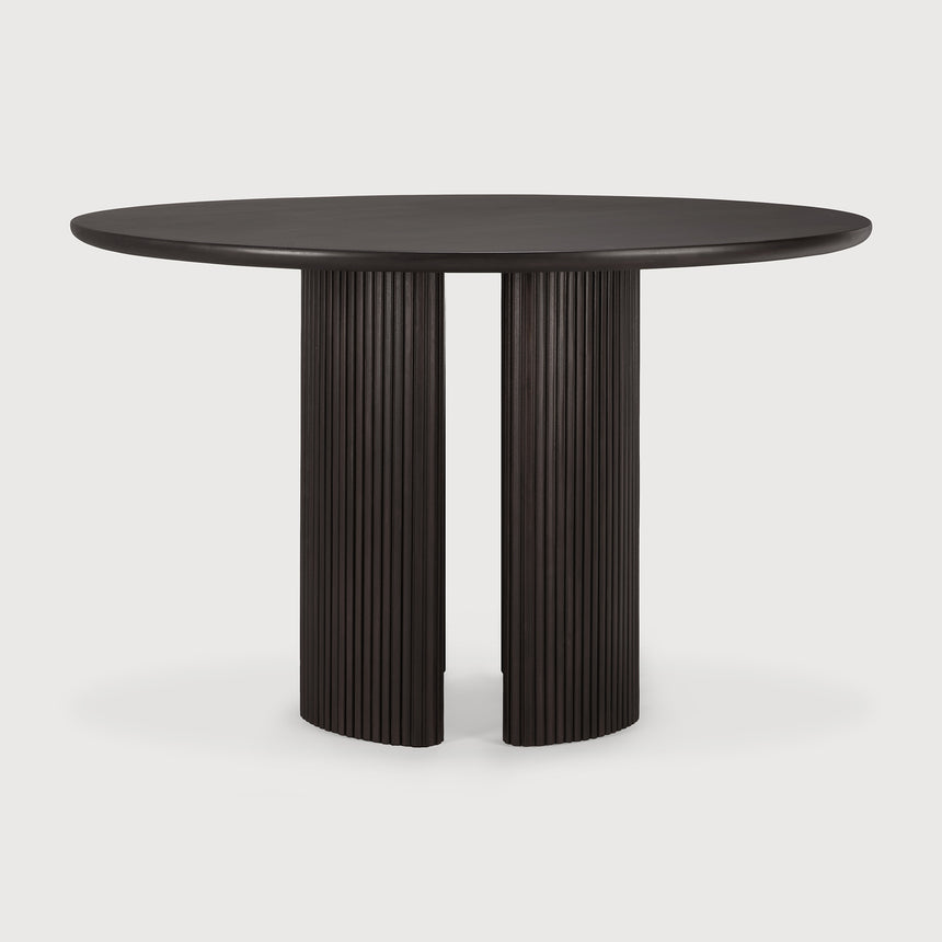 Roller Max Esstisch - lackiertes Mahagoni - dunkelbraun - rund - 150 x 150 x 76 cm - ZEN ZONE Furniture
