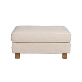 Footstool HARTSVILLE, Cayenne #102 light beige, 100x80x46 cm