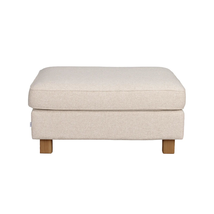 Footstool HARTSVILLE, Cayenne #102 light beige, 100x80x46 cm