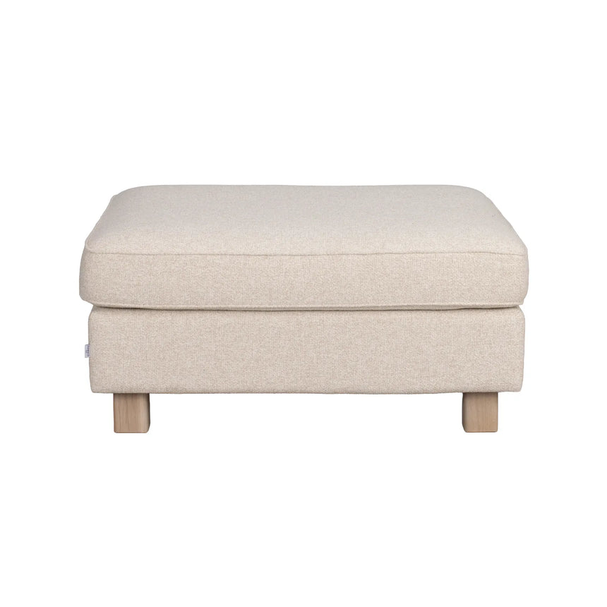 Footstool HARTSVILLE, Cayenne #102 light beige, 100x80x46 cm