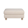 Footstool HARTSVILLE, Cayenne #102 light beige, 100x80x46 cm