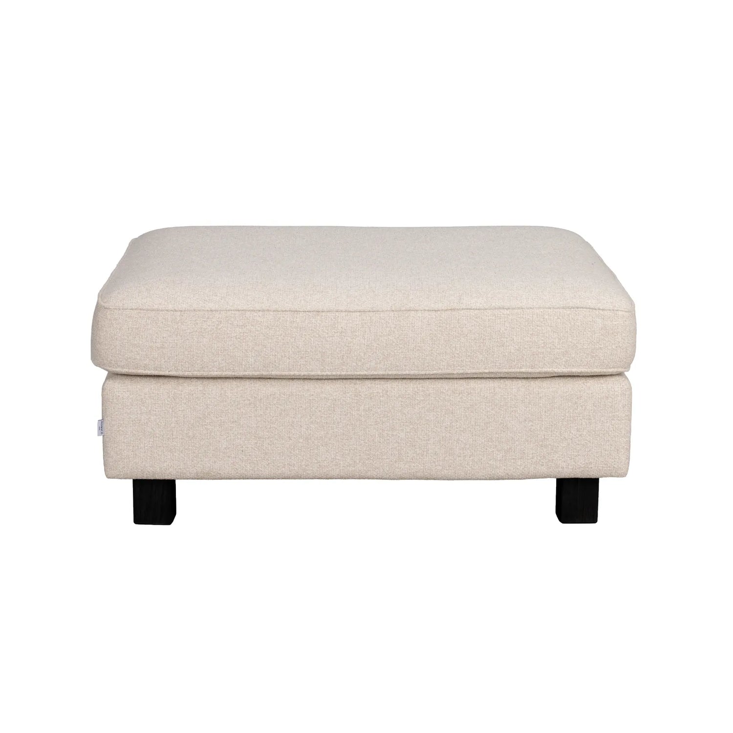 Footstool HARTSVILLE, Cayenne #102 light beige, 100x80x46 cm