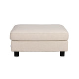 Footstool HARTSVILLE, Cayenne #102 light beige, 100x80x46 cm