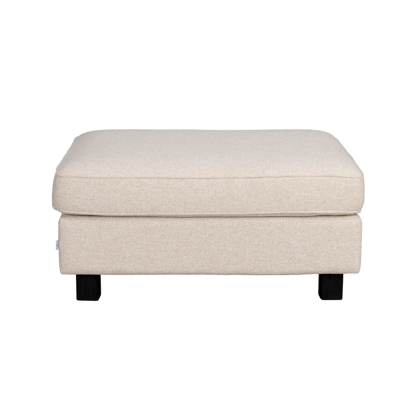 Footstool HARTSVILLE, Cayenne #102 light beige, 100x80x46 cm