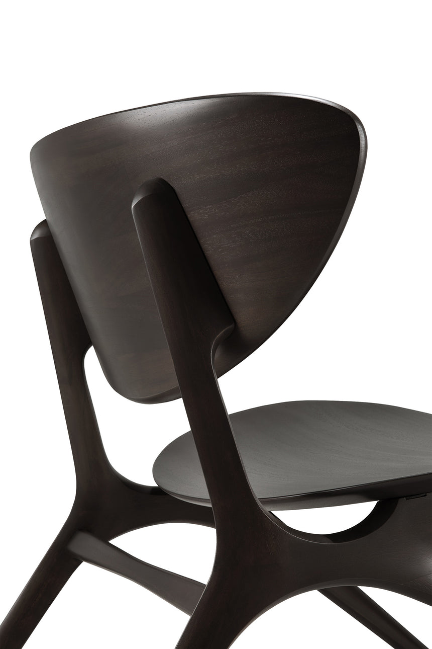 Eye Loungestuhl - lackiertes Mahagoni - dunkelbraun - 74 x 77 x 73 cm - ZEN ZONE Furniture