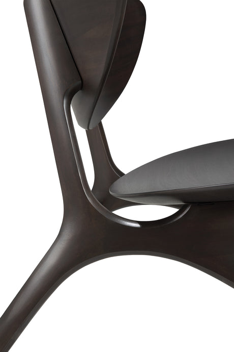 Eye Loungestuhl - lackiertes Mahagoni - dunkelbraun - 74 x 77 x 73 cm - ZEN ZONE Furniture