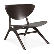 Eye Loungestuhl - lackiertes Mahagoni - dunkelbraun - 74 x 77 x 73 cm - ZEN ZONE Furniture
